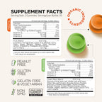 Super Greens + Super Fruits Gummies (Fruits/Greens Powder in Gummies Form) - 600mg Greens Blend + 600mg Fruits Blend for Immune Support, Sugar Free, Vegetarian, Non-GMO, 2-Pack (120 Gummies)