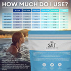 Hot Tub Spa Salt for Water Systems & Chlorine Generators, Pool Salt for Hotspring, Jacuzzi, Caldera, Ace, & Freshwater, 5 Lbs/500 Gallons