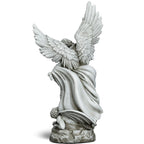 DevotedWalls 20.5" Large Saint Michael Statue Outdoor,Michael the Archangel Slaying Satan,Large Garden Religious Sculpture,San Miguel Arcangel Defender for Porch,Patio or Church Entryway