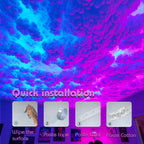 Neisouf USB 3D Cotton Thundercloud LED Light, DIY RGB+IC Chasing Ceiling Cloud Lights with APP and Remote Control for Room Decor 10ft