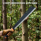 Machete for Yard Work and Cutting Trees Heavy Duty Machetes Brush Clearing Sickle Knife with Cold Steel Blade, Hand Harvest Sickle for Weeding Gardening