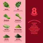 8Greens Supergreens Gummies | Super Greens Powder Superfood Gummy for Metabolism, Immunity & Focus, Digestive Health Enzymes, Organic: Chlorella, Spirulina, Aloe Vera, Apple Flavor, 100 Count