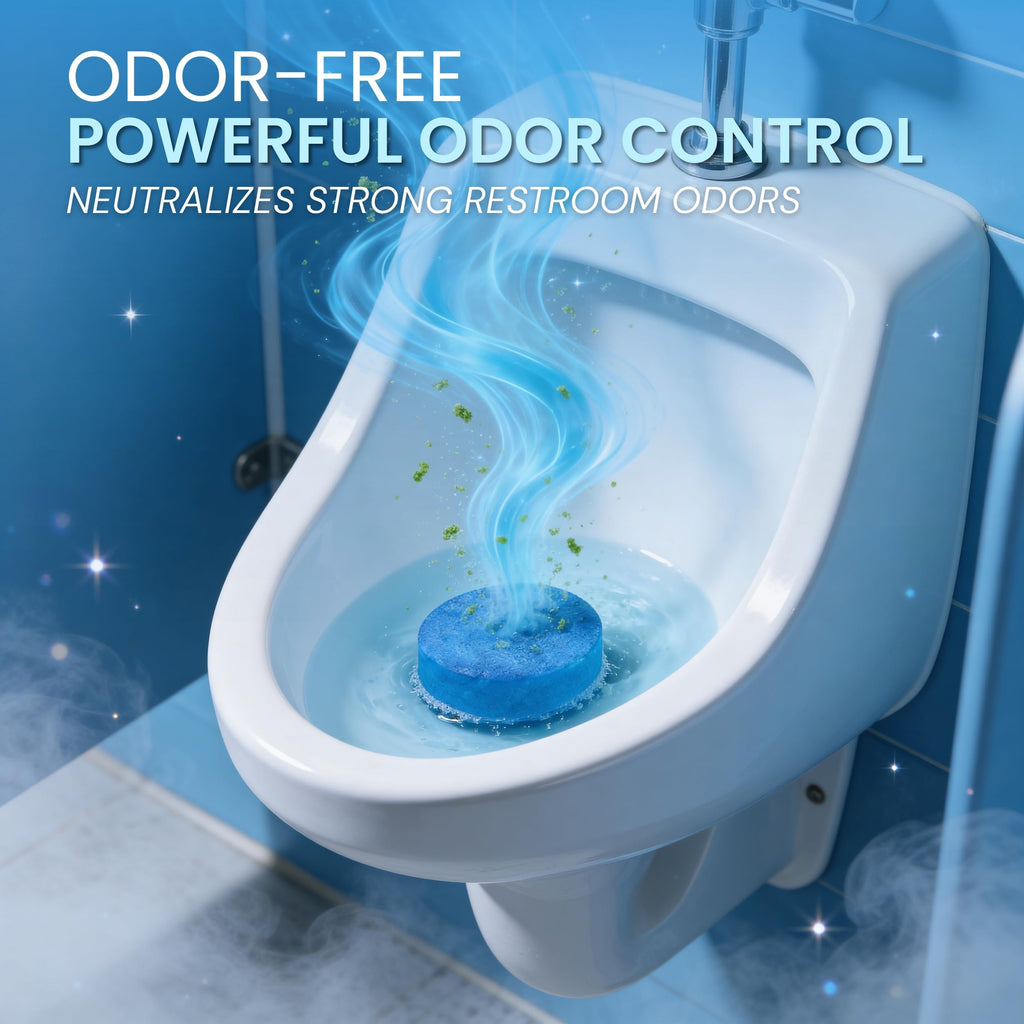 Urinal Cakes, Ocean Breeze Scent Urinal Deodorizing Block, Fresh Ocean Scent Urinal Pucks (Case of 12)