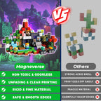 Magneverse 300 PCS 0.8in Magnetic Blocks - Magnet Toys for Kids, Magnetic Building Blocks Cubes, Stacking Magnets, School STEM Toys Birthday Gifts for Boys and Girls Age 3+ Years Old (Theme: Portal)