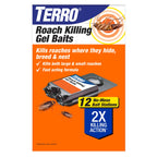 TERRO Roach Killer Gel Bait Stations, 12-Pack, Ready-to-Use Cockroach Bait