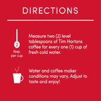 Tim Hortons Original Blend, Medium Roast Ground Coffee, Canada’s Favorite Coffee, Made with 100% Arabica Beans, 48 Ounce Canister