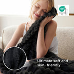 Bedsure Soft Black Throw Blanket for Couch Decor Gifts 50"x60"