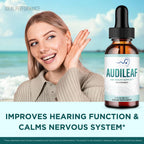 Audileaf Drops – Official Audileaf Ear Health & Hearing Support Supplement Droppers - Maximum Strength, All Natural Liquid Formula for Clear Sound, Audileaf Inner Ear Health Support Reviews (1 Pack)