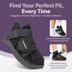 BraceAbility Closed Toe Medical Walking Shoe - Kid’s Lightweight Broken Toe Cast Boot, Fractured Foot Brace for Metatarsal Stress Fracture, Post-op Bunion, Surgery Recovery for Boys and Girls (XS)