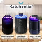 KATCHY Indoor Insect and Flying Bugs Trap Fruit Fly Gnat Mosquito Killer with UV Light Fan Sticky Glue Boards No Zapper White