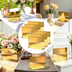 6 Pieces Large Gold Reserved Table Signs, Reserved Seating Sign, Reserve Signs for Wedding Exclusive Seat Identification at Restaurants and Parties (Large-6PCS)