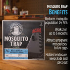 Grandpa Gus's Mosquito Trap and Outdoor Bug Killer - Water-Activated Larvae Control for Backyard, Patio, and Garden - Up to 35 Days & 1,500 Sq Ft of Protection Per Trap, 2 Pack
