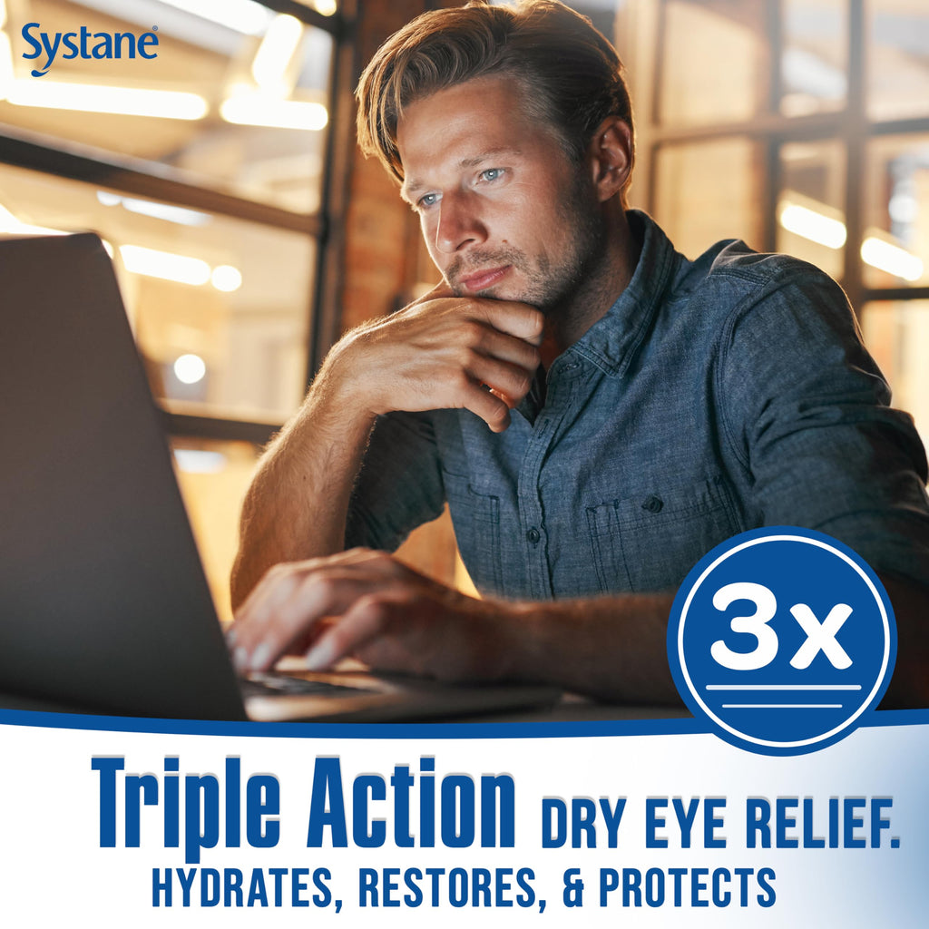 Systane PRO PF Lubricating Eye Drops for Dry Eyes, 0.34 Fl Oz