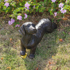 LC LCdecohome Dog Statues Outdoor Dachshund Décor 12.75 * 4 * 8.5 inch