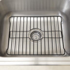 Better Houseware Sink Protectors for Kitchen Sink, Protective Metal Grid, 12x10.25x1 inches, Black Kitchen Sink Mat to Shield Sink Base from Scratches, Rust-Resistant Coating, S