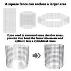 Sibosen 18 Pcs 24'' x 12'' Large Wire Plant Protector from Animals 6 Pack Metal Plant Cage Chicken Wire Cloche with Nylon Tie and Ground Stakes Keep Animals Out Garden Protection Bunny Barricade