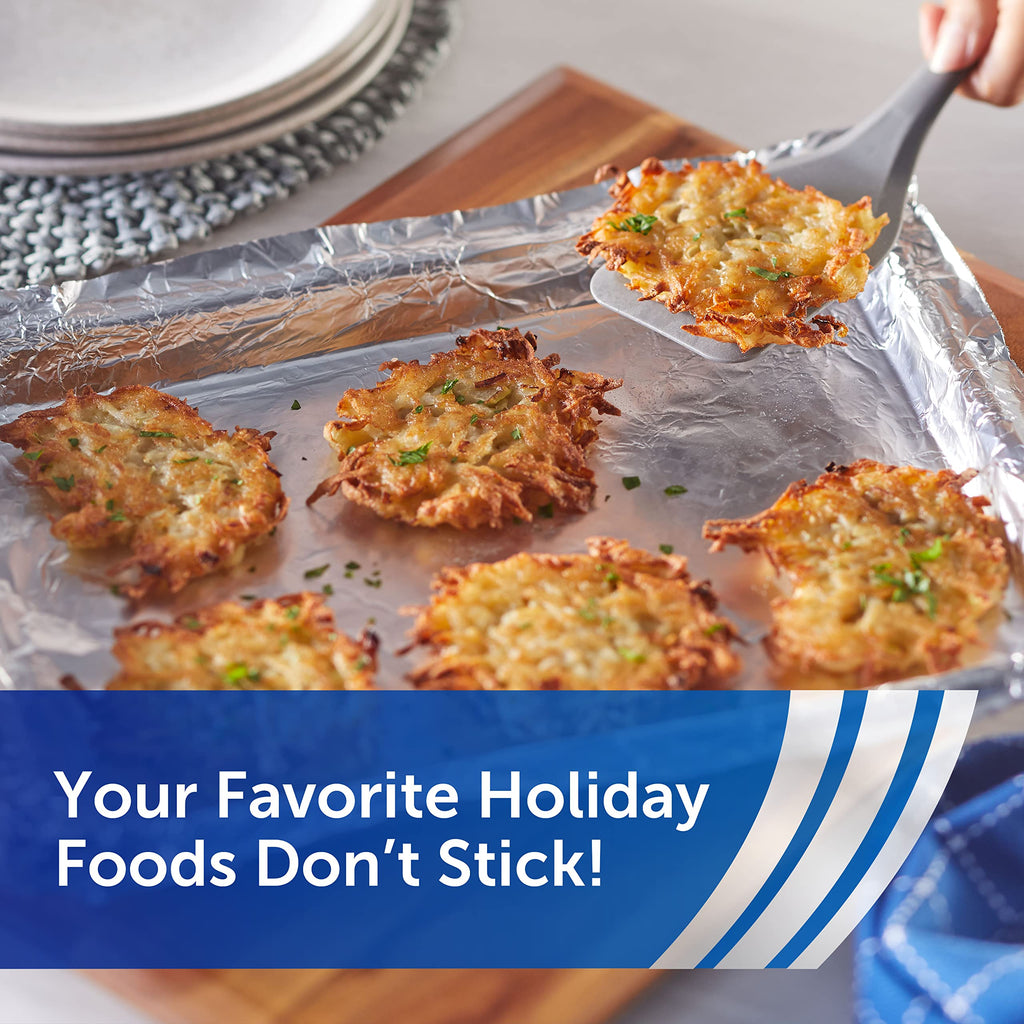 Reynolds Wrap Non Stick Aluminum Foil, Nonstick Aluminum Foil Roll, Prevents Food Sticking and Messy Cleanup, Great for Covering Casseroles and leftovers, 43.33 Yards x 12 Inches, 130 Sq.Ft.