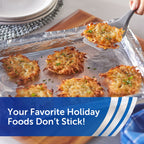 Reynolds Wrap Non Stick Aluminum Foil, Nonstick Aluminum Foil Roll, Prevents Food Sticking and Messy Cleanup, Great for Covering Casseroles and leftovers, 43.33 Yards x 12 Inches, 130 Sq.Ft.
