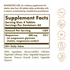 Solgar Chelated Magnesium, 250 Tablets - Supports Nerve & Muscle Function - Promotes Healthy Bones - Vital for Cellular Energy Release - Non-GMO, Vegan, Gluten Free, Dairy Free - 62 Servings