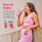 Purely Inspired Collagen and Creatine Powder, Watermelon Strawberry - 10g Collagen & 3g Creatine Builds Lean Muscle - Flavored Drink Mix with Key Electrolytes - Gluten-Free & Zero Sugar