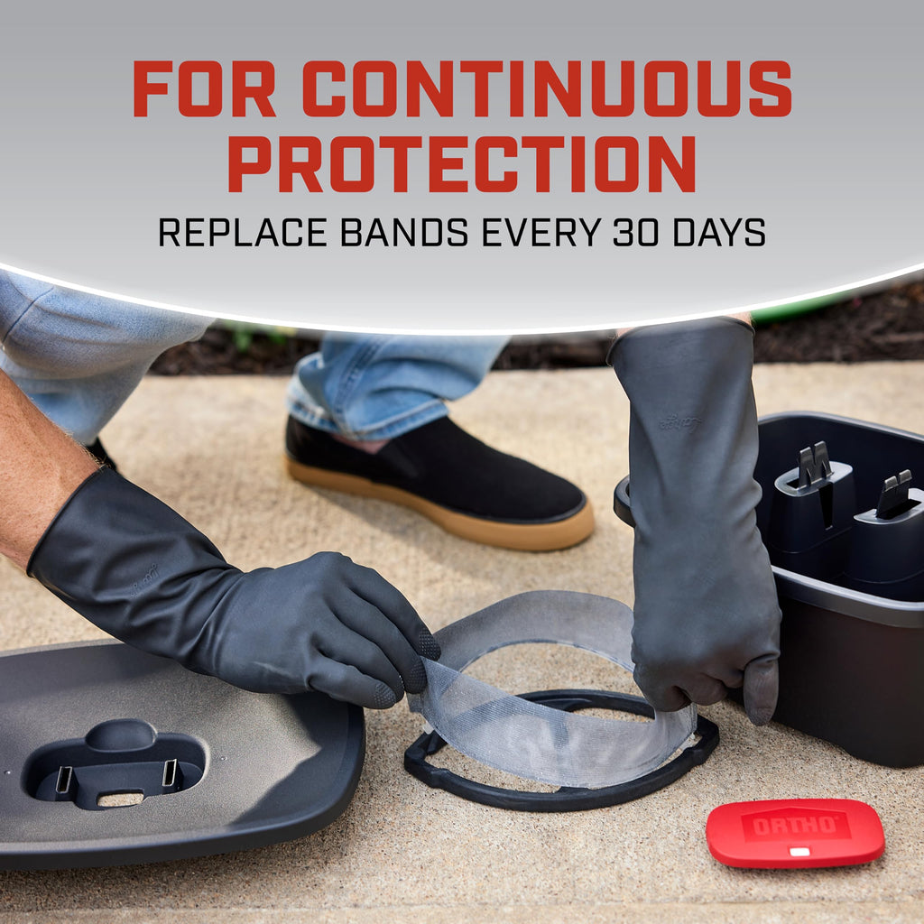 Ortho Home Defense Mosquito Kill and Prevent Refill Kit - Controls Mosquitoes and Larvae, Easy-to-Use, Mosquito Killer Protects up to 4,300 sq. ft., 2 Refill Bands