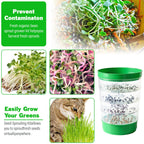 AOMGD 4-Tier Microgreens Growing Seed Sprouting Tray