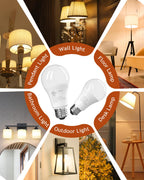 TJOY 24 Pack LED Light Bulbs, 100 Watt Equivalent A19 LED Bulbs, Soft Warm White 2700K, Energy Saving Lightbulbs with E26 Standard Base, 1500 Lumens Non Dimmable Lamp for Home Bedroom Kitchen