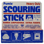 4-Pack PUMIE Heavy Duty Pumice Scouring Stick, Pumice Stone for Cleaning Tough Bathroom, Kitchen Stain, Grills, Pool, Scouring Stick for Cleaning Toilet Rings Stains, Hard Water Rings & Tiles Surfaces
