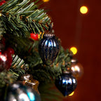 IndianShelf 25 Pieces Retro Distress Glass Vintage Christmas Tree Ornaments