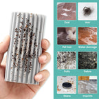 8 Pack Damp Dusting Sponge Duster, Grey Dust Cleaning Sponge, Reusable Household Cleaning Sponge Tool for Blinds, floorboards, Fan Blades, Vents, Glass, Railings, Mirrors