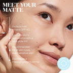 Supergoop! Mineral Mattescreen (SPF 40) - 20 mL - Mineral, Oil-Free Broad Spectrum Sunscreen - Smooths Skin’s Appearance, Minimizes Pores & Controls Shine - Water & Sweat Resistant