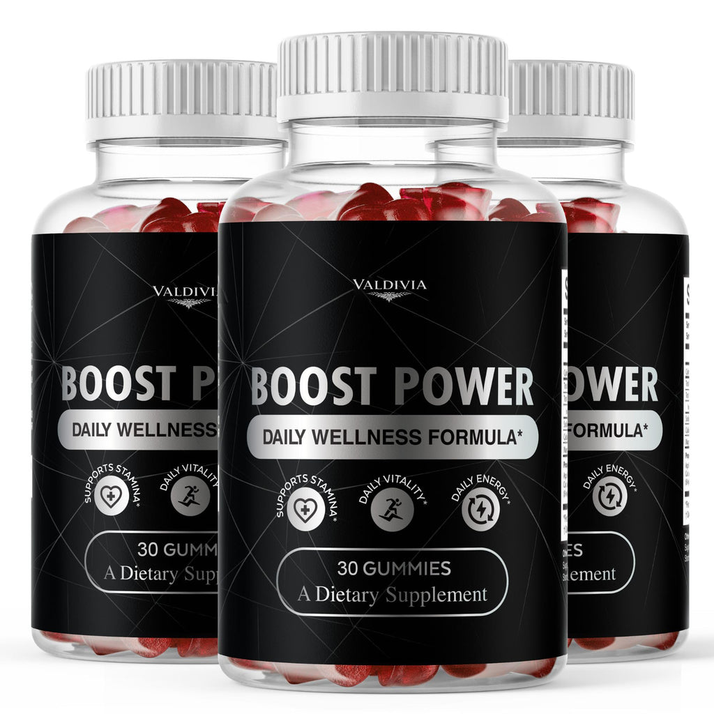 (3 Pack) Boost Power Gummies - Official BoostPower Gummys Advanced Premium Formula Maximum Strength, All Natural Daily JellyLean Vitamins Support for Overall Health & Wellness, 90 Gummies for 3 Months