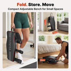YOLEO Adjustable Weight Bench, ASTM-Certified 827LBS, 98% Pre-Assembled