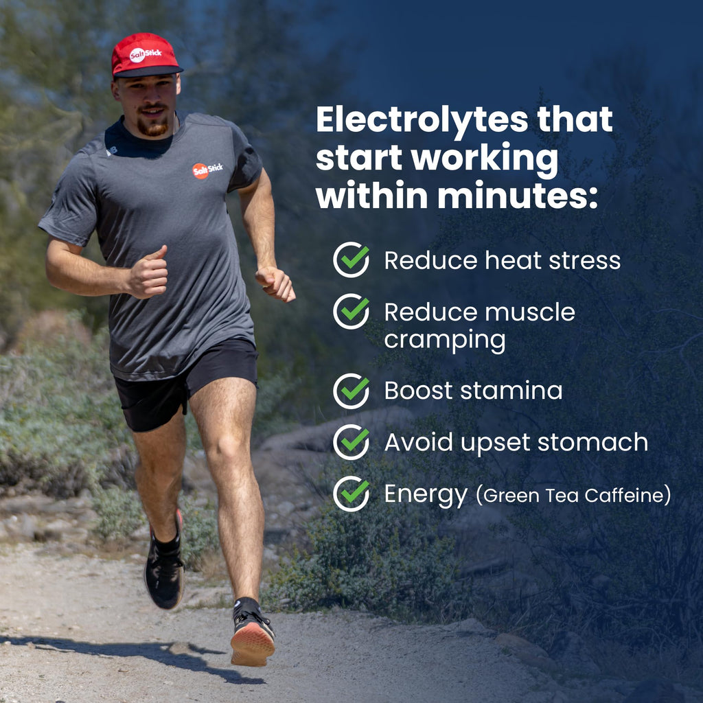 SaltStick Electrolyte FastChews with Caffeine - 60 Citrus Burst Chewable Salt Tablets for Running and Hydration, Electrolyte Chews - 60 Count