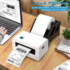 MFLABEL 4x6 Thermal Shipping Labels - 2 Rolls of 250, Perforated & Smudge-Proof Direct Thermal Labels Compatible with Rollo, Zebra, for Amazon UPS FedEx Shopify