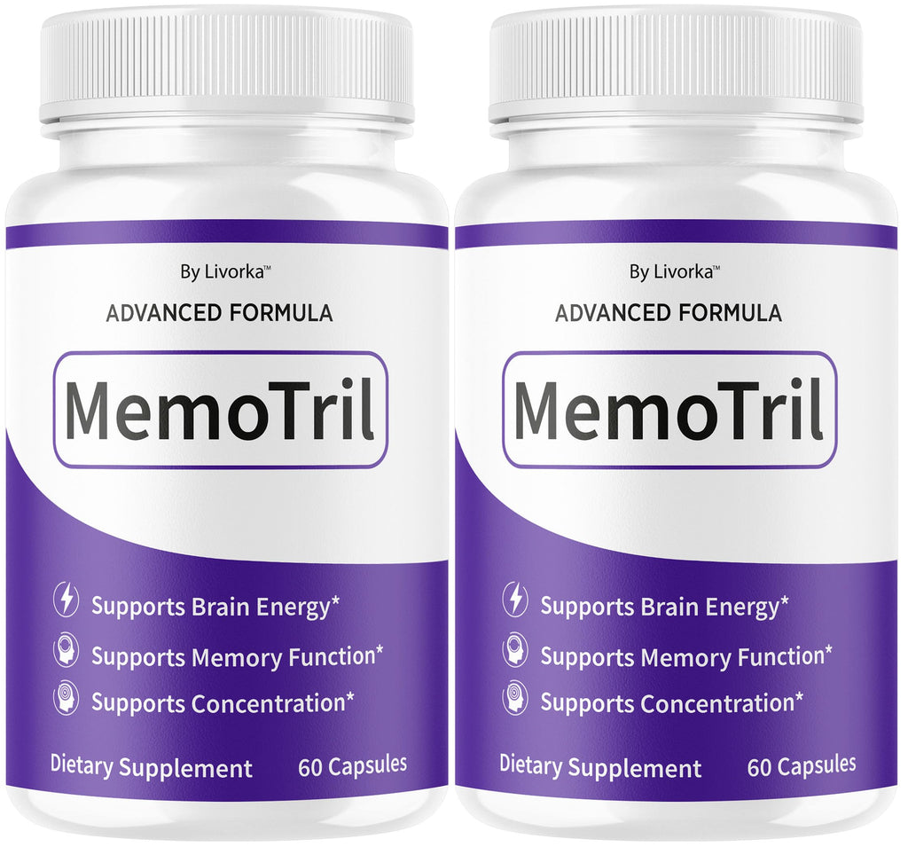 (2 Pack) Memotril Capsules - Official Memo Tril Advanced Brain Health Supplement Support Pills, All Natural Formula Memotril Vitamins For Overall Health & Wellness Reviews, 120 Capsules For 2 Months