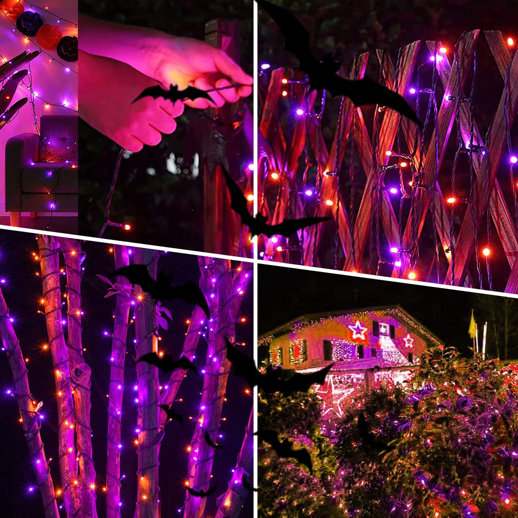 weillsnow 500 LED Halloween Lights Outdoor,164 FT Twinkle Lights Waterproof