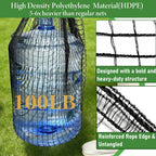 4 x 100ft Deer Fence Netting, Heavy Duty Deer Netting, 55GSM Deer Fence for Garden, Reinforced Edges Anti Bird Netting Mesh for Fruit Trees Vegetable, Raised Bed(55GSM, 4 x100ft)