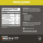 MTN OPS Multi‑V STM On‑the‑Go Daily Multivitamin for Men, Women & Kids – Straight‑to‑Mouth Vitamin C D3 B Zinc Packs – Gluten Free, Natural Flavors, 30 Servings