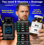 Methylated B Complex Vitamins Riboflavin B6 B12 Folate L-Serine NAC & TMG Supplements Brain Heart MTHFR Immune Support - Methylated Multivitamin L Methylfolate Active 5-MTHF (180) Dr Ekberg euMethyl-B