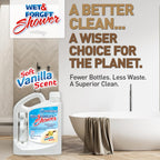 Wet & Forget Shower Cleaner Spray, No Scrub, Vanilla Scent, 64 Fl Oz