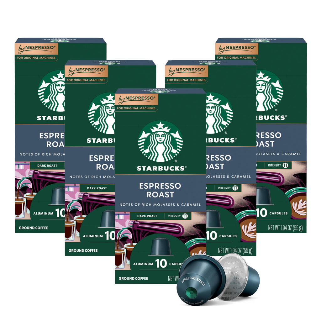 Starbucks by Nespresso Original, Dark Roast Espresso, 50-count