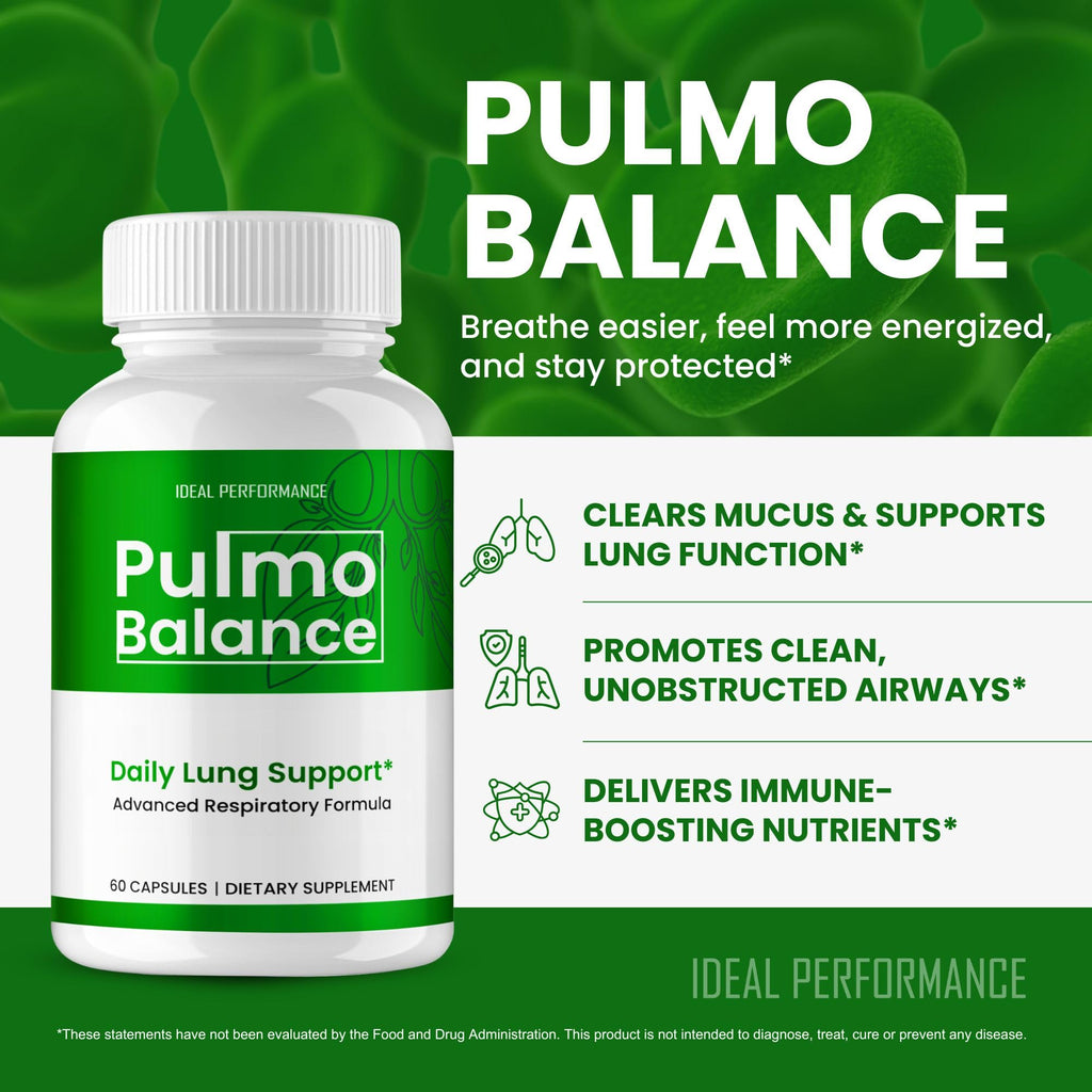 Pulmo Balance Capsules, Official PulmoBalance Supplement Pills - Maximum Strength, All Natural Lung Cleanse & Health Support, Advanced Formula for Healthy Flow, Comfort & Detox Reviews (60 Capsules)