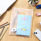 100 Pack Clear Plastic Bags, 9"x12" Merchandise Bags With Die Cut Handles