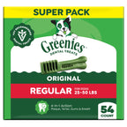 Greenies Regular Dental Dog Treats, Original Chicken Flavor, 54 Count