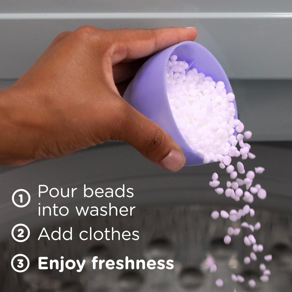 Downy Light Laundry Scent Booster Beads, White Lavender Scent, 24.0 oz, in-Wash Fabric Beads Designed to Be Gentle with a Light Boost of Scent, No Heavy Perfumes