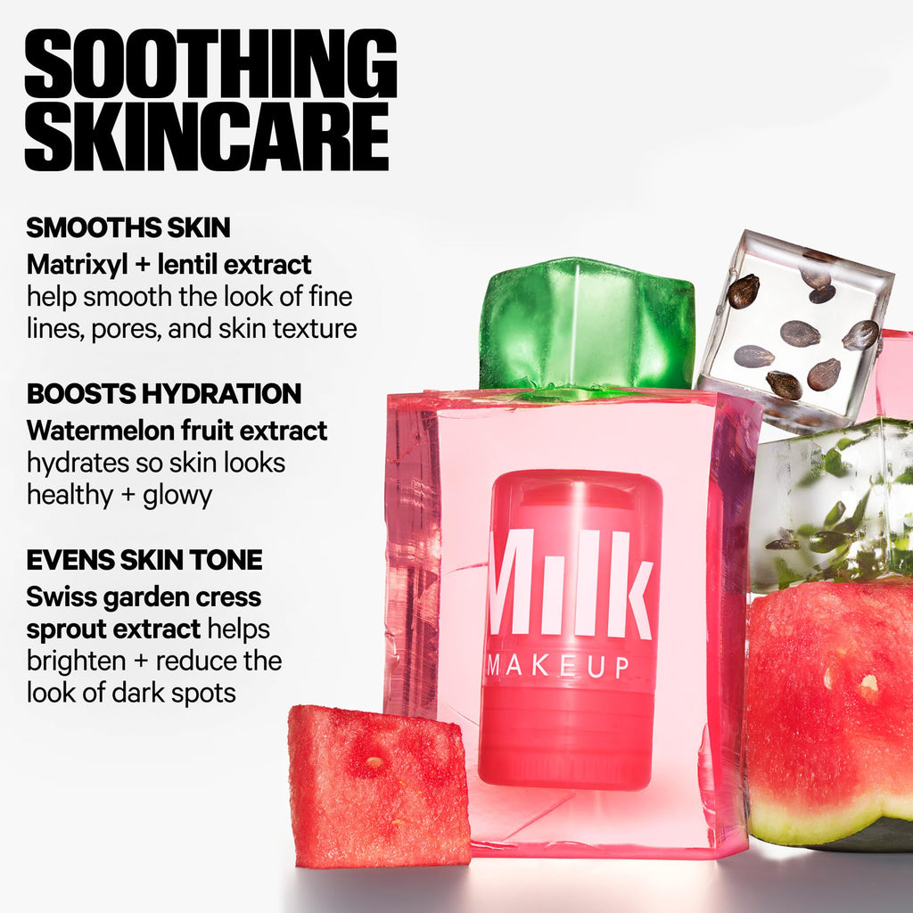 Milk Makeup Watermelon Jelly Glow Hydrating Serum – Brightens, Hydrates + Minimizes the Look of Pores + Fine Lines w/Vegan Peptides – Travel-Friendly, Non-Comedogenic Formula – 0.46 oz