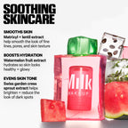 Milk Makeup Watermelon Jelly Glow Hydrating Serum – Brightens, Hydrates + Minimizes the Look of Pores + Fine Lines w/Vegan Peptides – Travel-Friendly, Non-Comedogenic Formula – 0.46 oz
