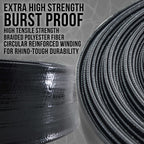 U.S. Pool Supply Pool Backwash Hose 1 1/2 Inch Diameter x 25 Feet - Discharge Hose for Pump, Sand Filter & Sump Pump Hoses - Burst Resistant Lay Flat Drainage Hoses for Inground & Above Ground Pools
