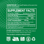 NATURION H. Pylori Support - Digestive Health Supplement with G-FOS Blend, Whey Protein, Licorice, Mastic Gum, Vitamin U, and Vitamin B2 - Stomach Comfort & Gut Balance - 60 Tablets, 30 Day Supply